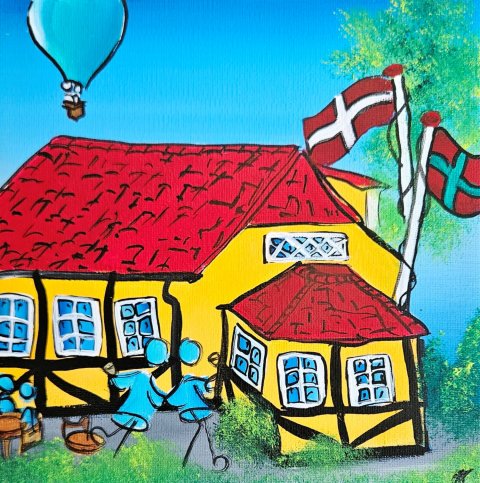 Caf� Ella � barndomshygge p� Bornholm